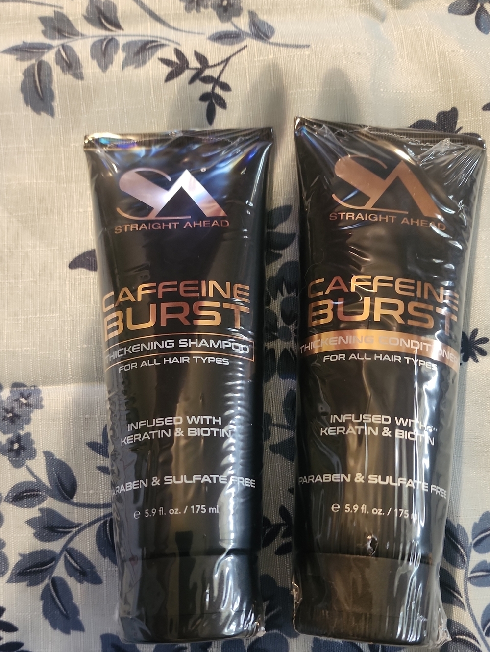 Caffeine Burst Thickening Shampoo & Conditioner Set - Black